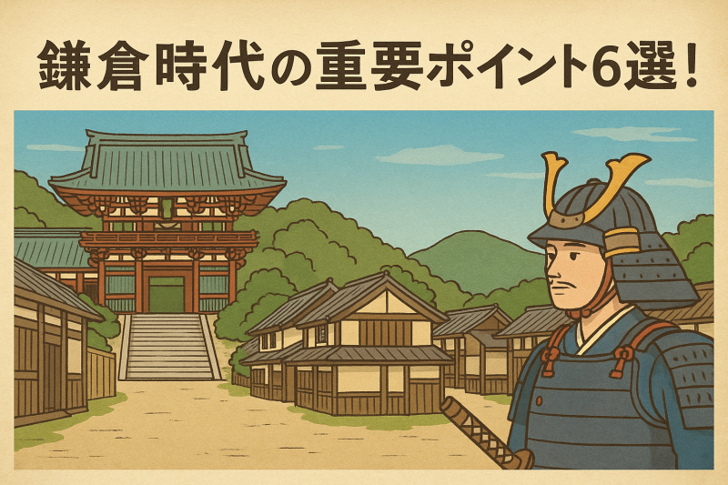 たった6つでOK!鎌倉時代の流れと覚え方